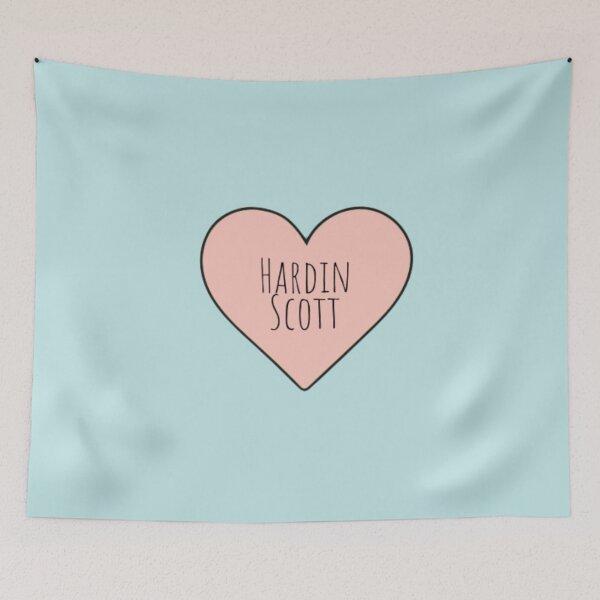 Item preview, I Love Hardin Scott Pink heart designed and sold by BloompodDesigns.