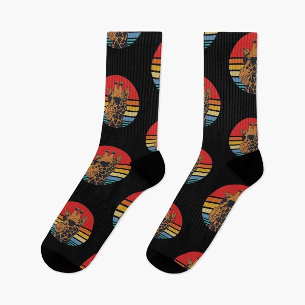 Item preview, Retro Giraffe with sunset Design, gift idea for giraffe lovers  designed and sold by BRtisticDesigns.