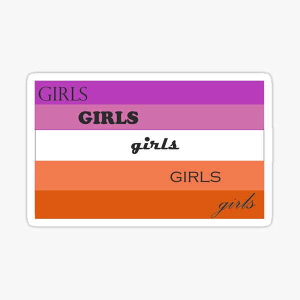 Lesbian Flag Sticker For Sale By Cwileyyy Redbubble