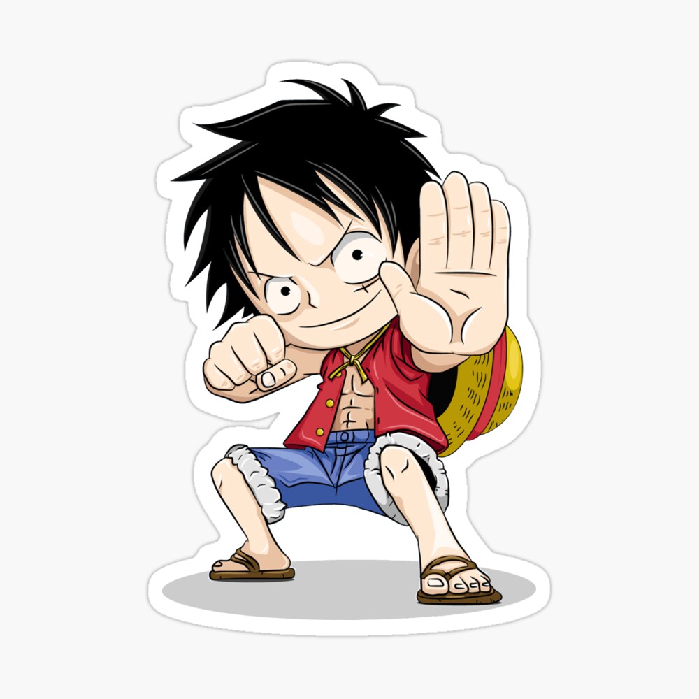 Chibi Luffy Poster By Gtrdesign09 Redbubble