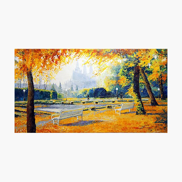 Prague Autumn In The Kralovska Zahrada Photographic Print
