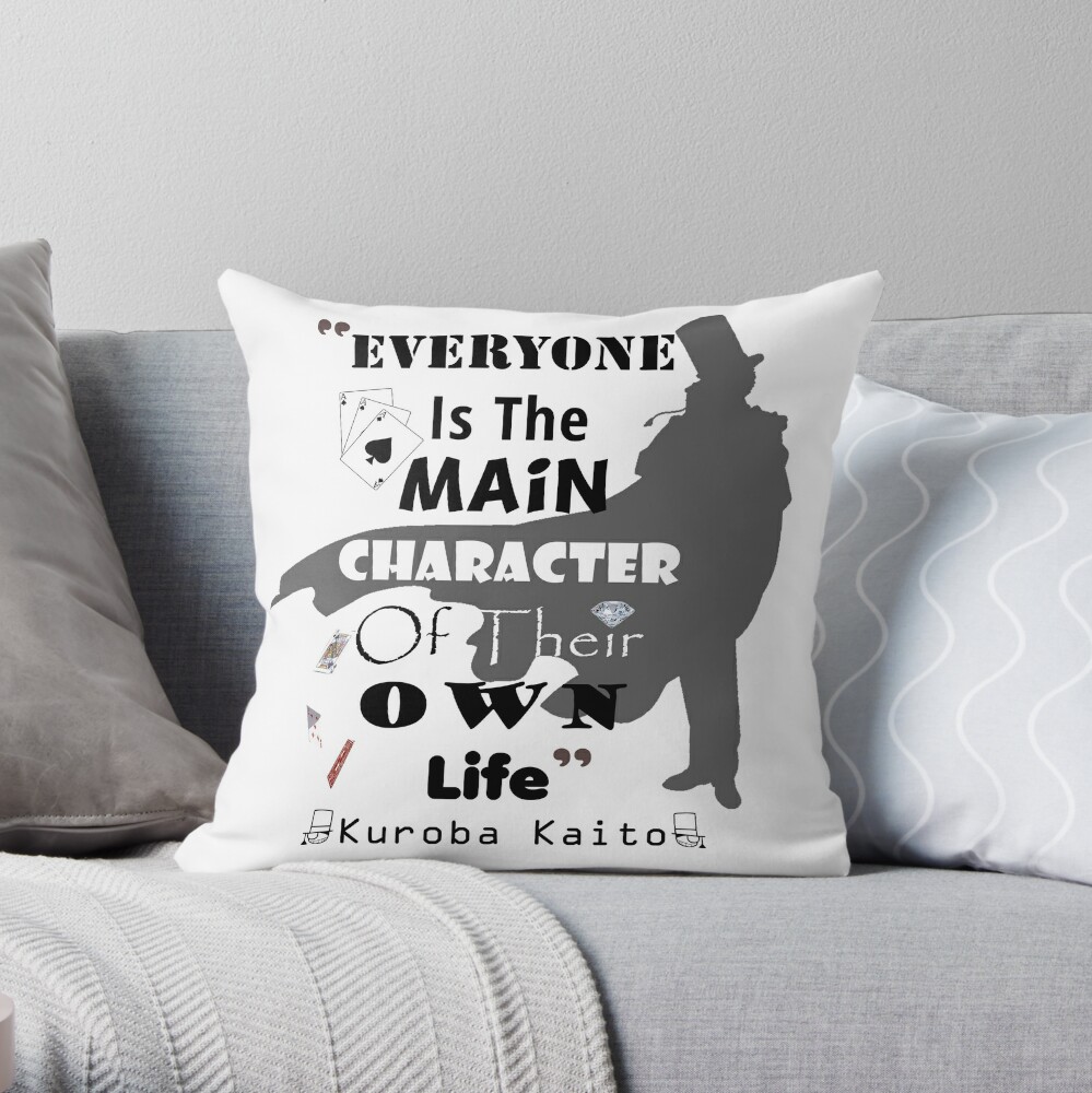 The most popular Kaito Kurobas Quotes Throw Pillow by D-AQuotes TP-574XSH7Z