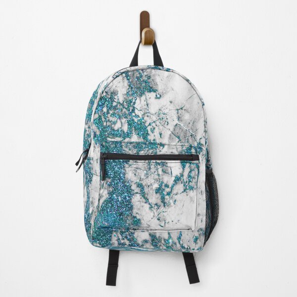 Item preview, Turquoise Blue Glitter Pattern Luxury Marble designed and sold by GlamourChick.