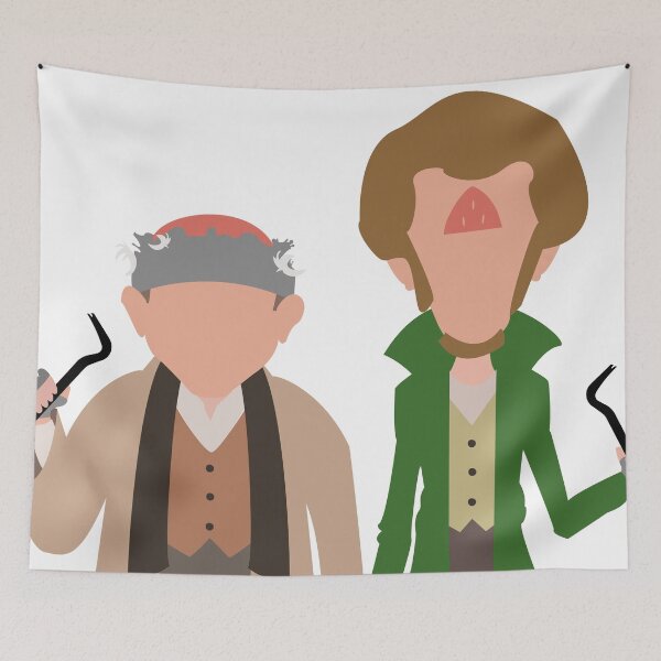 Item preview, Los bandidos mojados pegatina hidro de <br> Primavera! Harry y Marv | Pegatinas navideñas divertidas designed and sold by SLAG-Creative.