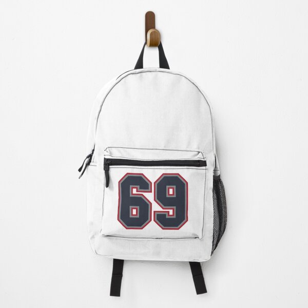 Item preview, 69 Navy Grey Red Sports Number Sixty-Nine designed and sold by HelloFromAja.