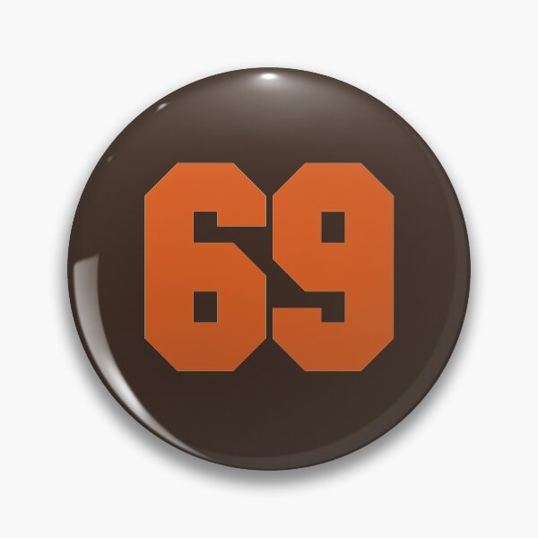 Item preview, 69 Number Cleveland Sports Sixty-Nine Brown Jersey designed and sold by HelloFromAja.