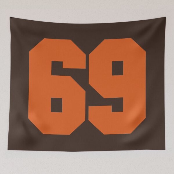 Item preview, 69 Number Cleveland Sports Sixty-Nine Brown Jersey designed and sold by HelloFromAja.