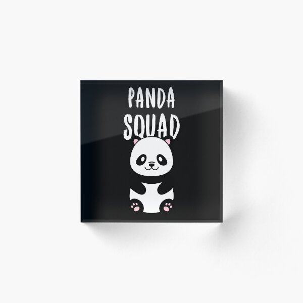 Panda Roblox Acrylic Blocks Redbubble - roblox oof song panda