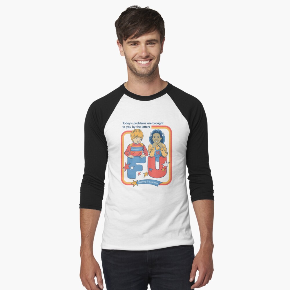 Item preview, Baseball ¾ Sleeve T-Shirt designed and sold by stevenrhodes.