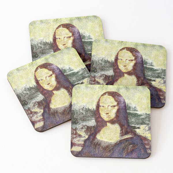 Item preview, Mona Lisa - Leonardo da Vinci Retouch Charcoal Sketching With Color designed and sold by aventi24.