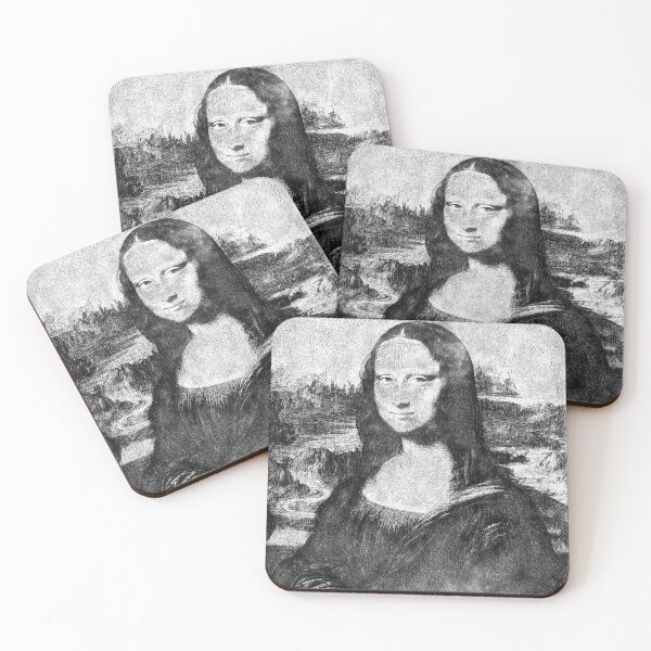 Item preview, Mona Lisa - Leonardo da Vinci Retouch Charcoal Sketching designed and sold by aventi24.