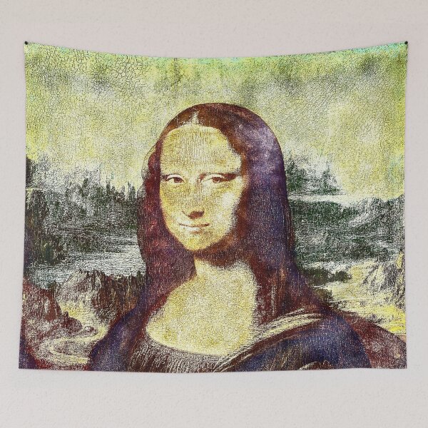 Item preview, Mona Lisa - Leonardo da Vinci Retouch Charcoal Sketching With Color designed and sold by aventi24.