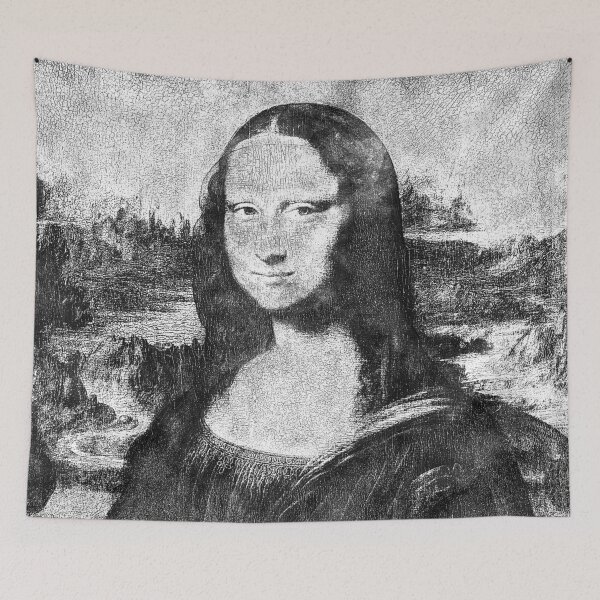 Item preview, Mona Lisa - Leonardo da Vinci Retouch Charcoal Sketching designed and sold by aventi24.