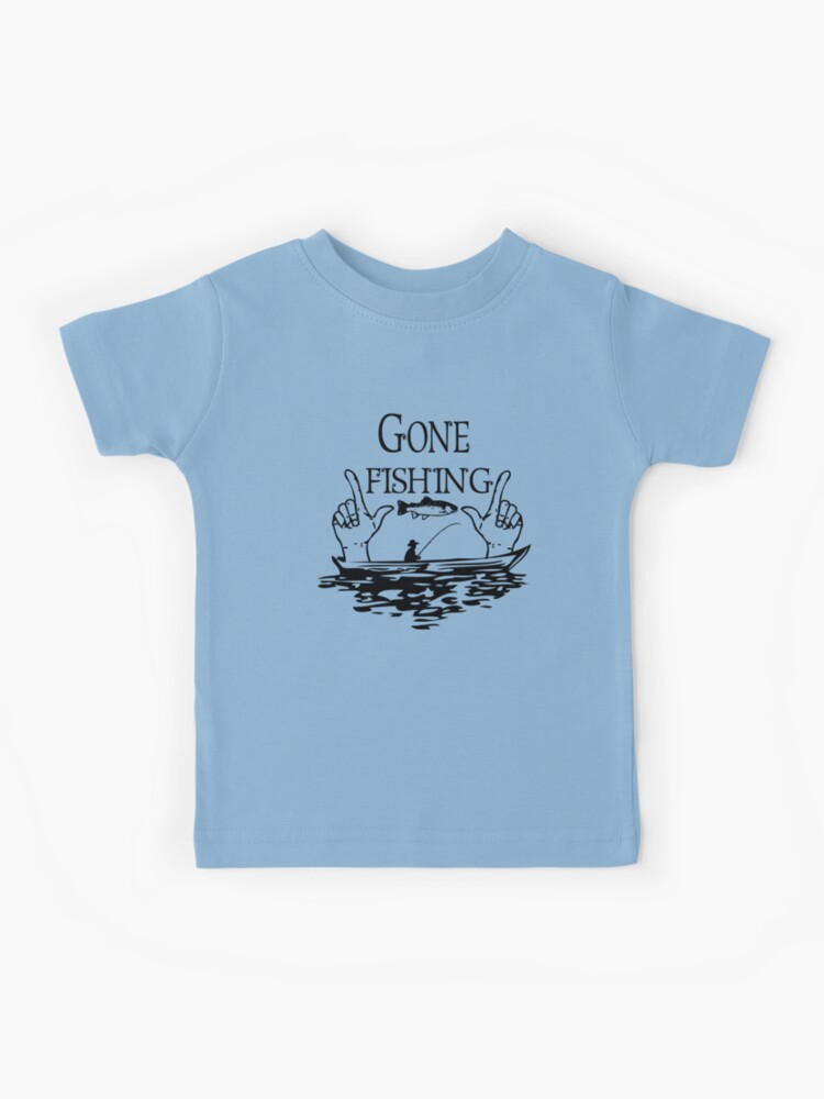 Gone fishing Kids T-Shirt for Sale by jamal-alkhalf