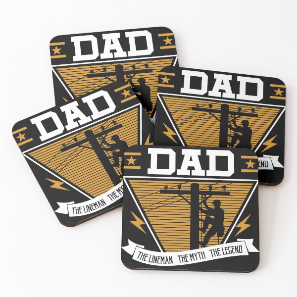 Item preview, The Myth The Legend Dad The Lineman, Fun Gift gift 4 Fathers design designed and sold by Lisbob.