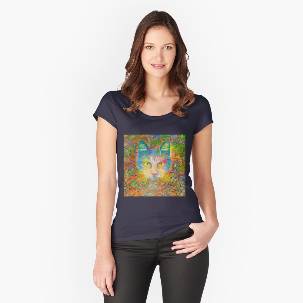 Item preview, Fitted Scoop T-Shirt designed and sold by blackhalt.
