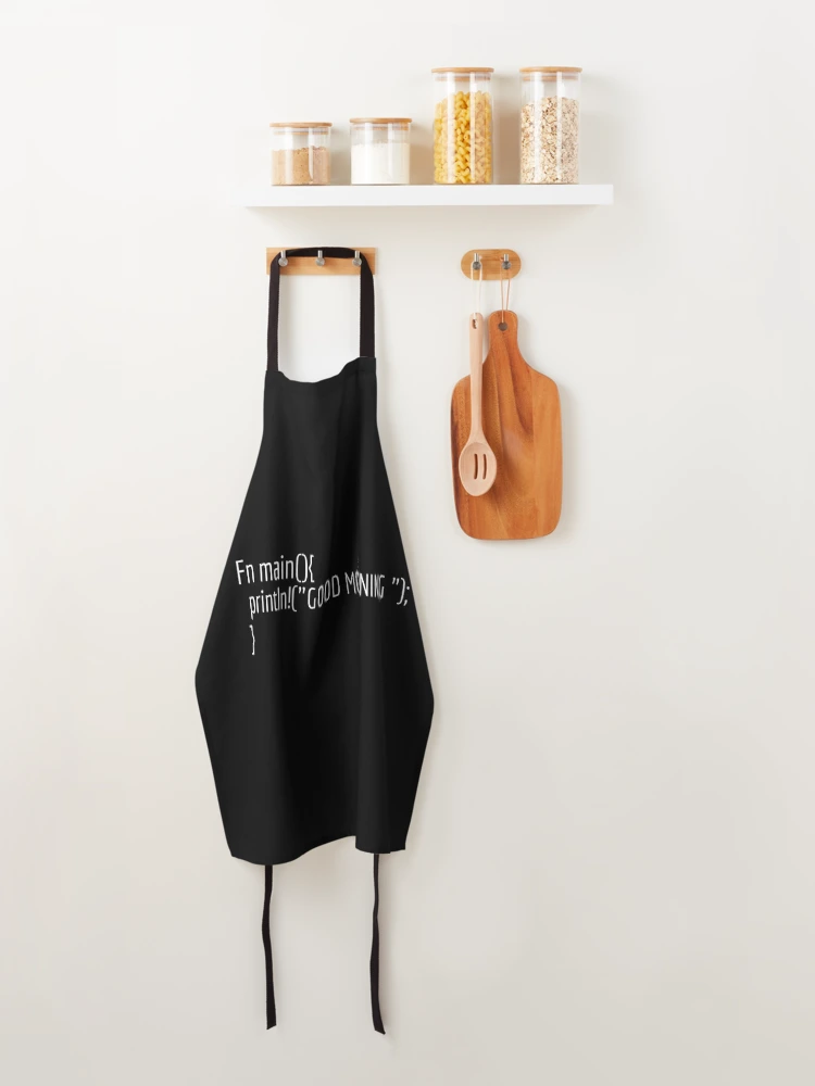 Thumbnail 4 of 6, Apron, rustlang code programming designed and sold by mioom.