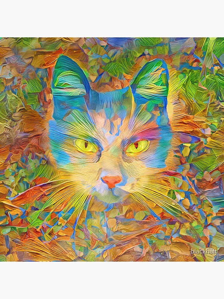 Thumbnail 3 of 3, Sticker, Abstract Digital painting designed and sold by blackhalt.