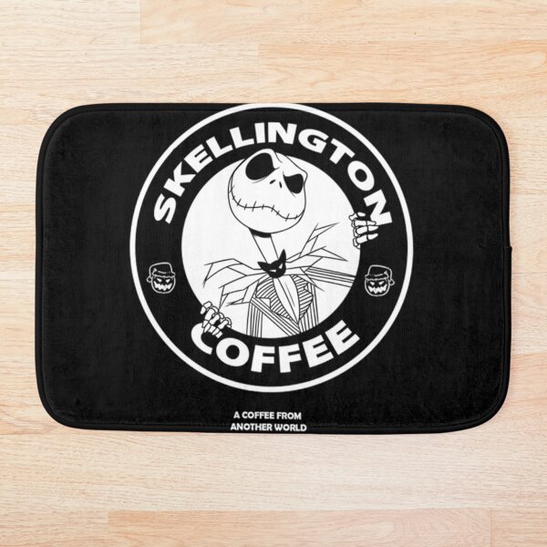 Skellington Coffee Bath Mat