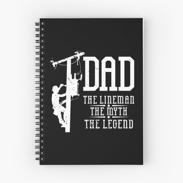 Item preview, The Myth The Legend Dad The Lineman, Fun Gift gift 4 Fathers graphic designed and sold by Lisbob.