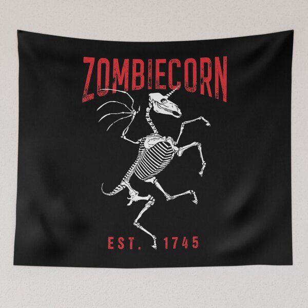 Item preview, Zombiecorn Goth Halloween Zombie Unicorn Skeleton designed and sold by GrandeDuc.