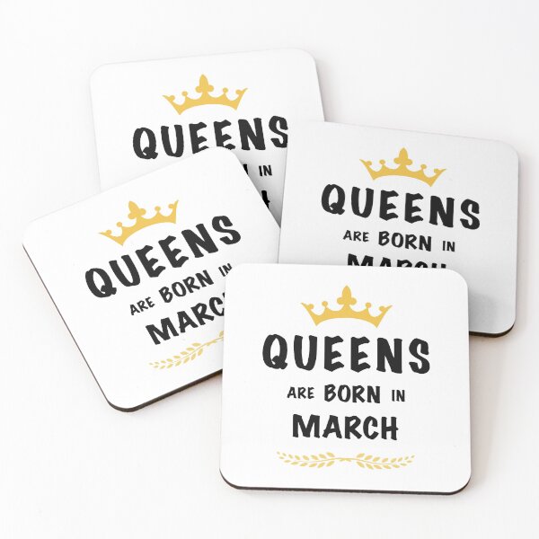 Item preview, Queens are born in March - Black/Gold designed and sold by trivella.