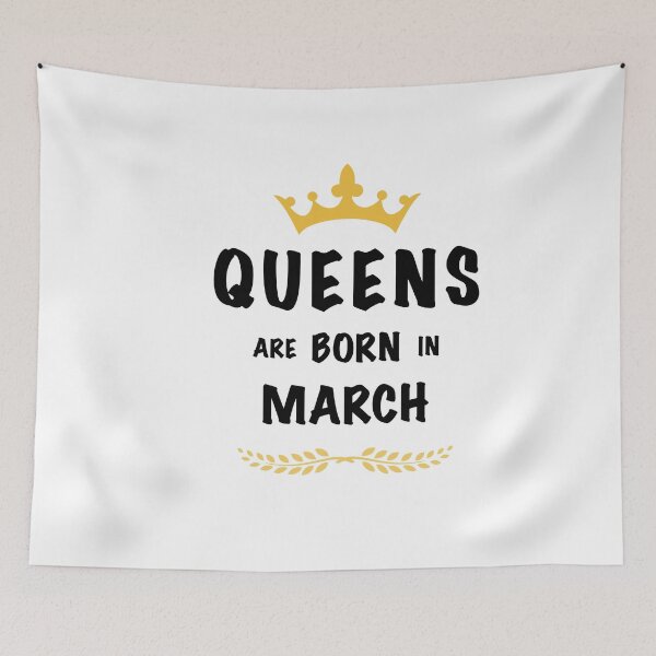 Item preview, Queens are born in March - Black/Gold designed and sold by trivella.