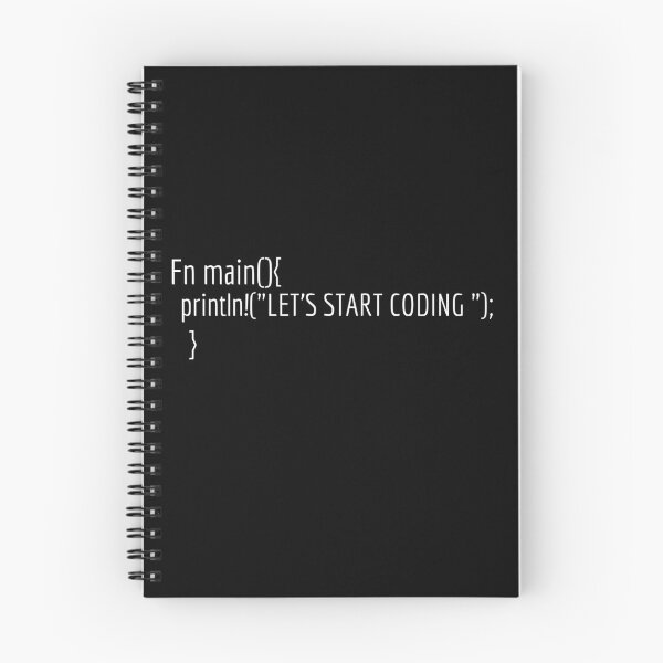 Item preview, lets start coding rustlang code programming designed and sold by mioom.