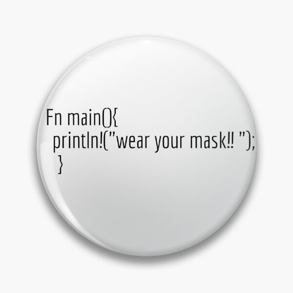 Item preview, wear your mask rustlang code designed and sold by mioom.
