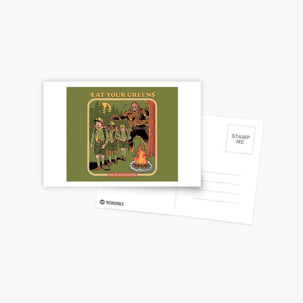Eat Your Greens Postcard