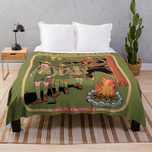 Eat Your Greens Throw Blanket