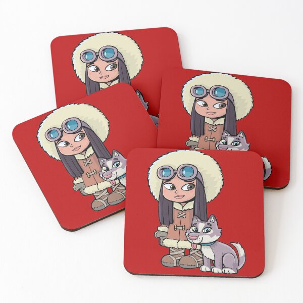 Item preview, Eskimo girl with a polar dog friend designed and sold by duxpavlic.
