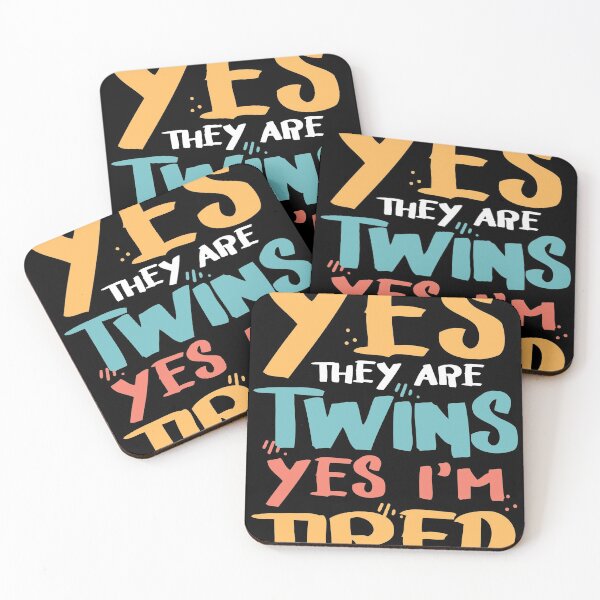 Item preview, Funny Yes They Are Twins Yes Im Tired design for Moms Dads product designed and sold by Lisbob.