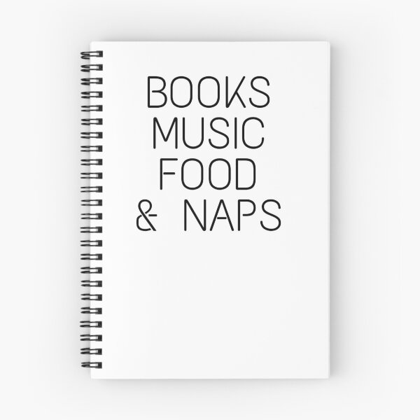 Item preview,  Books, Music, Food and Nap designed and sold by ihebwkqh17.