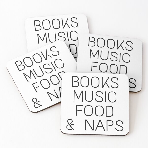 Item preview,  Books, Music, Food and Nap designed and sold by ihebwkqh17.