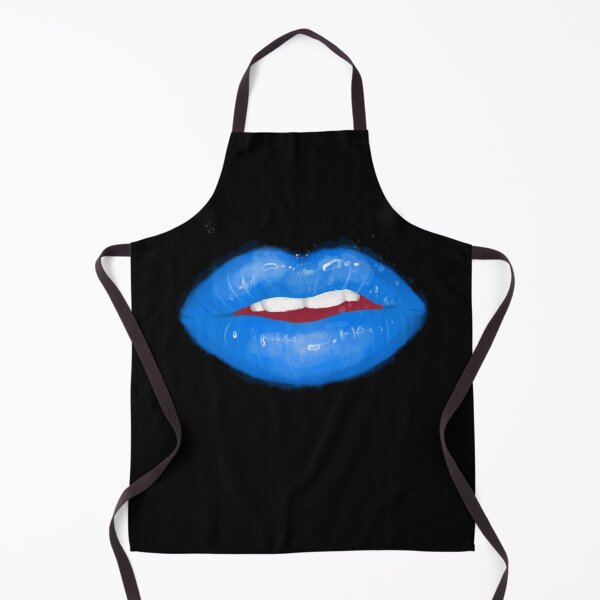 Item preview, Blue Realistic Lips Lipstick Painted designed and sold by javes93.