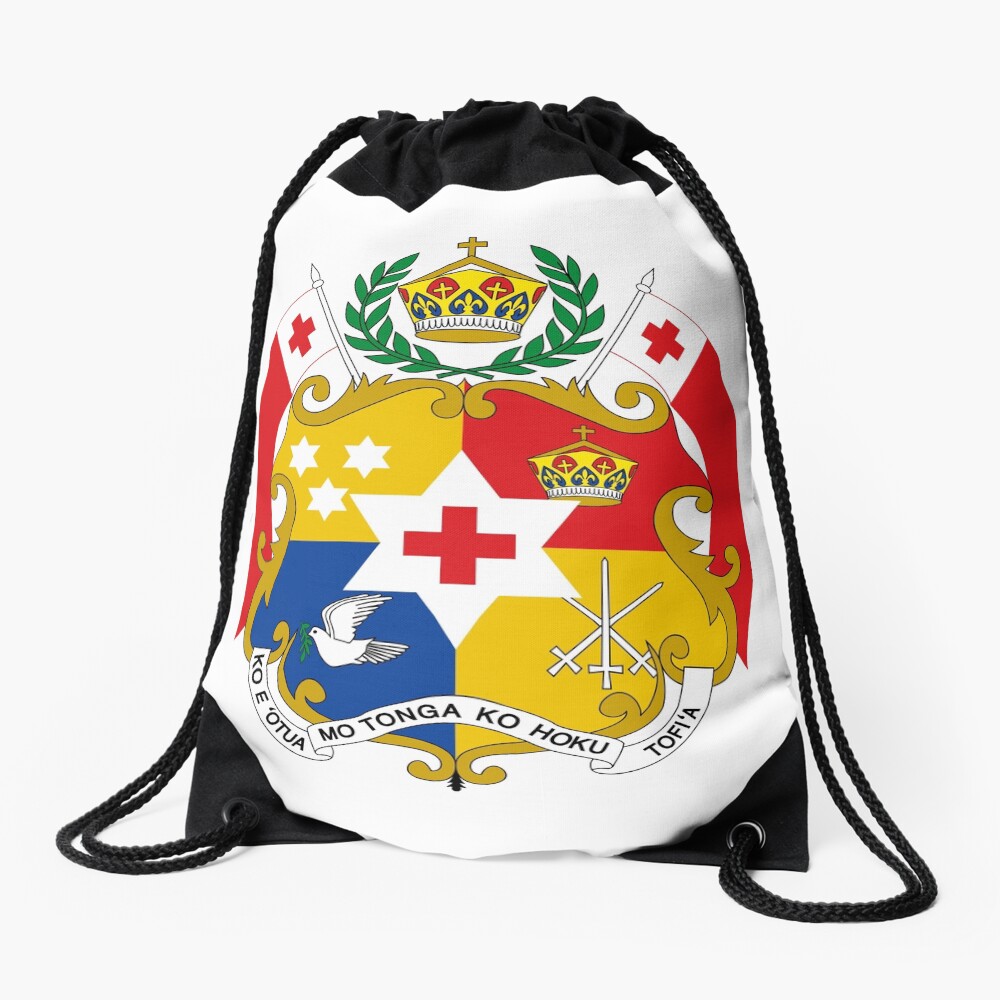 Coat of Arms of Tonga Drawstring Bag