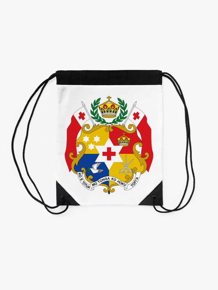 Alternate view of Coat of Arms of Tonga Drawstring Bag