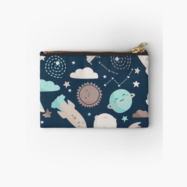 Item preview, Space ships and planets pattern - code blue  designed and sold by Clumsy Prints.