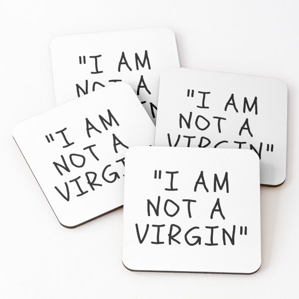 Item preview, Funny White Lies Quotes- I AM NOT A VIRGIN designed and sold by The Little Wood Cottage.