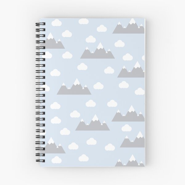 Item preview, Light Blue with Clouds and Mountains Design designed and sold by shadowbright.
