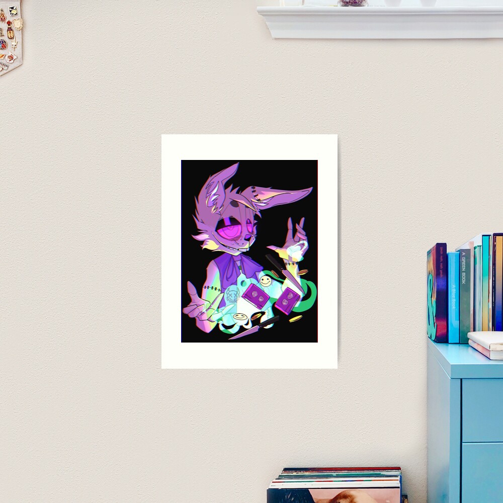 Five nights at Freddie's Glitchtrap  Art Print for Sale by Louaffi Shop