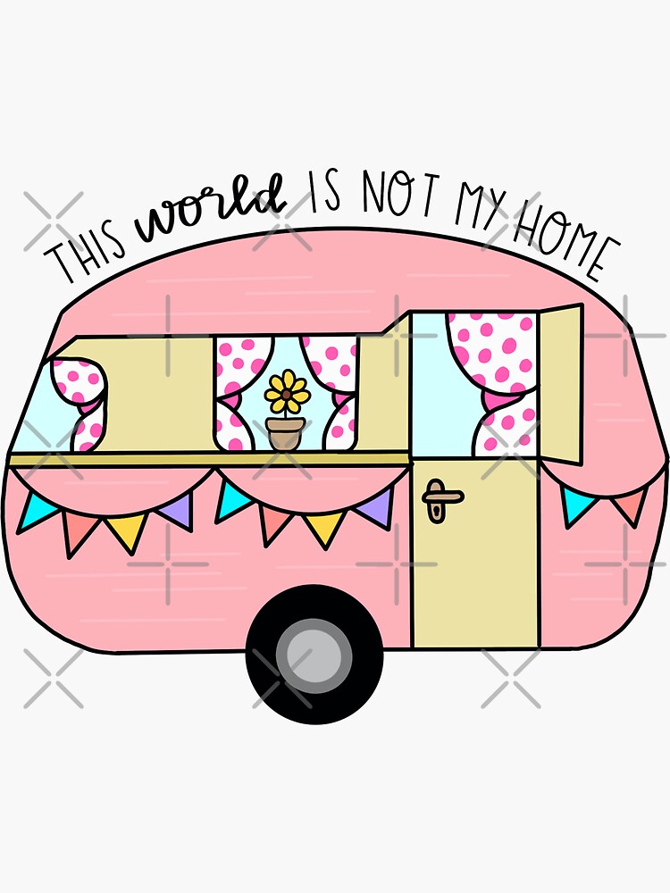 Thumbnail 3 of 3, Sticker, Hebrews 13:14 designed and sold by kaleyhoggle.