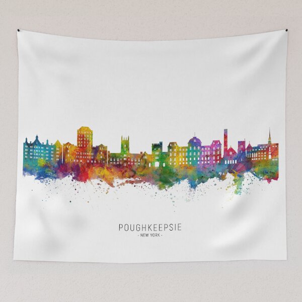 Item preview, Poughkeepsie New York Skyline designed and sold by ArtPrints.