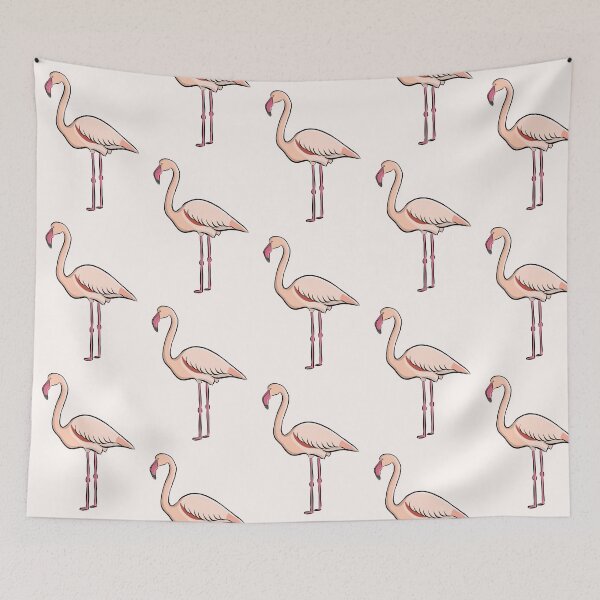 Item preview, Handdrawn flamingo bird designed and sold by EngineerGoC.