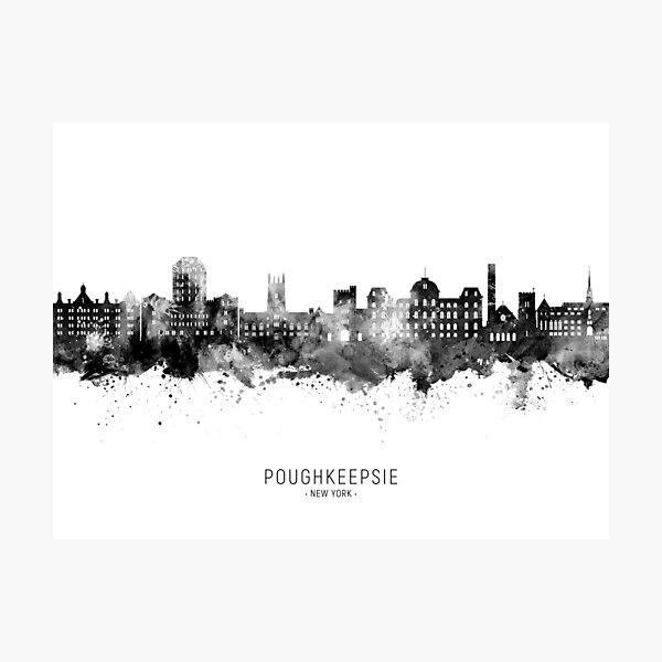 Item preview, Poughkeepsie New York Skyline designed and sold by ArtPrints.