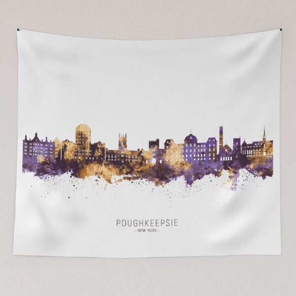 Item preview, Poughkeepsie New York Skyline designed and sold by ArtPrints.