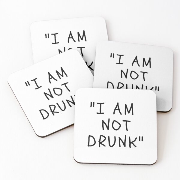 Item preview, Funny White Lies Quotes- I AM NOT DRUNK designed and sold by The Little Wood Cottage.