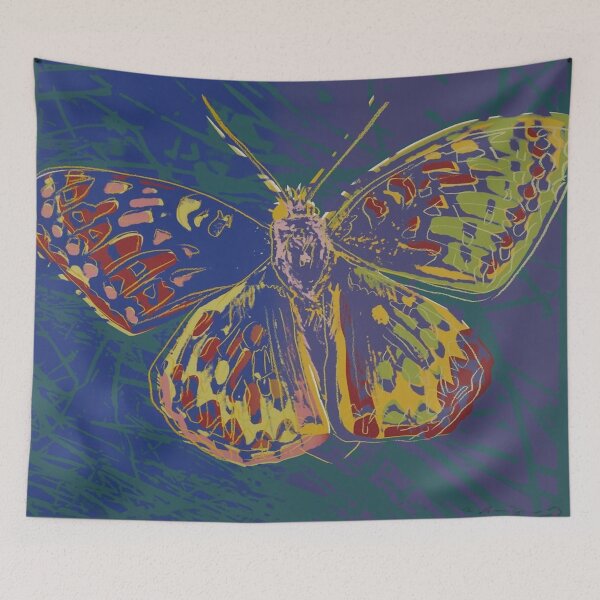 Item preview, AW Silverspot Butterfly in blue designed and sold by Peace,Love & Art.