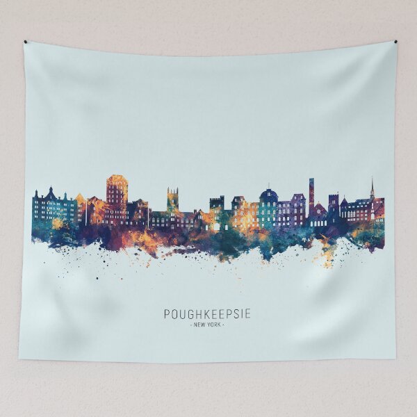 Item preview, Poughkeepsie New York Skyline designed and sold by ArtPrints.